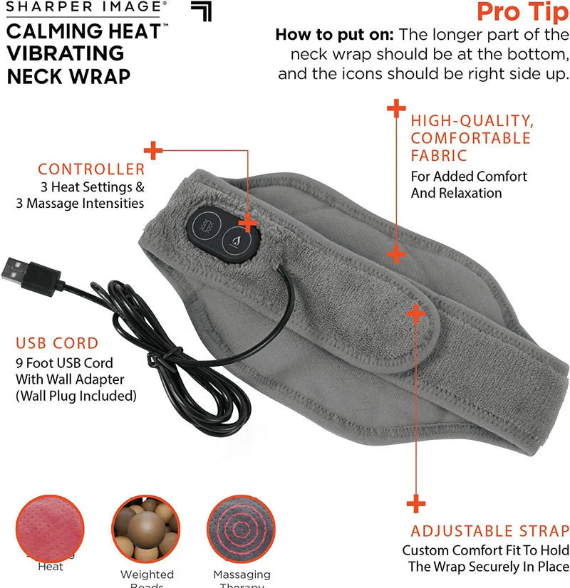 Calming Heat Massaging Neck Wrap